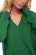 Baby Alpakawolle kaschmir pullover damen v ausschnitt versailles green leaf 3xl